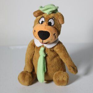 Hanna Barbera YOGI BEAR Plush 8"Green Hat & Tie Sitting Stuffed Character Toy
